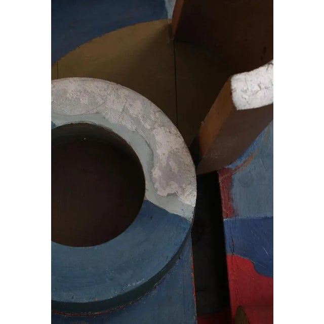 Painted Wood Wall Mounted Object from Erik Lagoni Jakobsen, Denmark, 1968 For Sale - Image 6 of 12