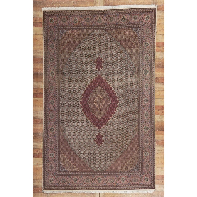 Vintage Persian Mahi Tabriz Rug - 06'07 X 10'06 For Sale - Image 12 of 12