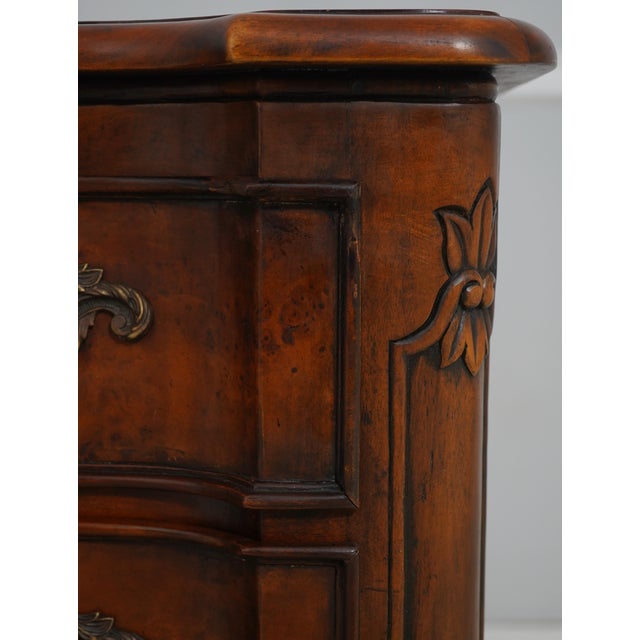 Wood Theodore Alexander Burl Walnut French Commode For Sale - Image 7 of 17