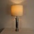 Metal Brutalist Chrome and Steel Fusion Effect Table Lamp, 1970s For Sale - Image 7 of 7