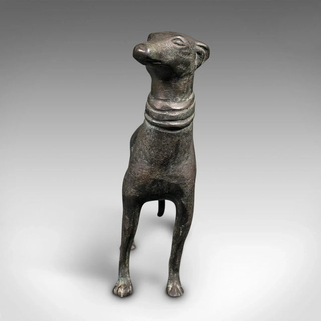 1930s 1930s Vintage French Bronze Greyhound Figure For Sale - Image 5 of 11