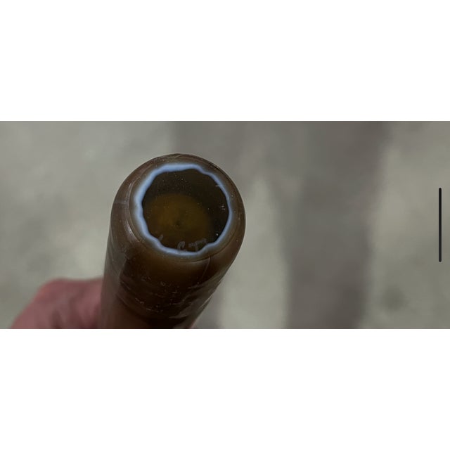 Tiffany Studios New York Favrile Iridescent Art Glass Tall Bud Vase on Bronze Doré Stand For Sale - Image 10 of 12