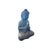 Asian 24" Distressed Black Brown Cross Legs Peaceful Hands Stone Buddha Statue For Sale - Image 3 of 13