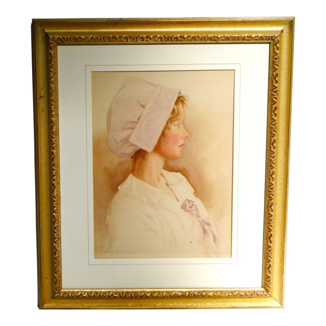 Early 20th Century "Dawn" Portrait Painting of Alexa Thompson For Sale