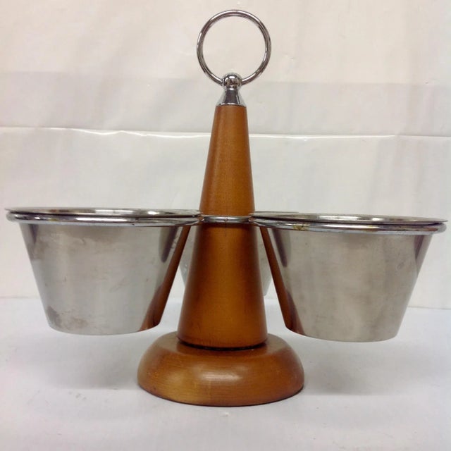 Mid-Century Modern Scandinavian Modern Hostess Relish Carousel For Sale - Image 3 of 6