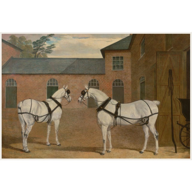1838 Vintage English Equestrian Art Print by John Frederick Herring - 12" X 8" For Sale