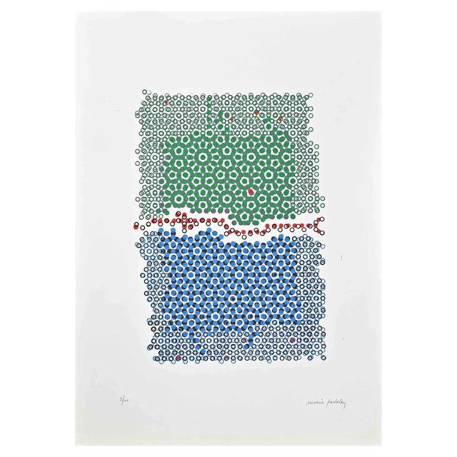 Mario Padovan, Abstract Composition, 1971, Screen Print For Sale