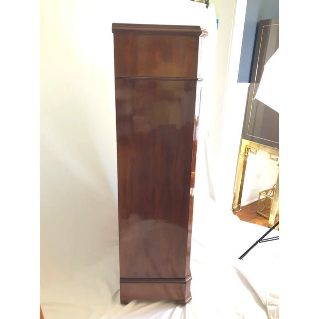 Brown French Empire Mahogany Secretaire or Secretary Chest or Biedermeier Drop Front Desk For Sale - Image 8 of 14