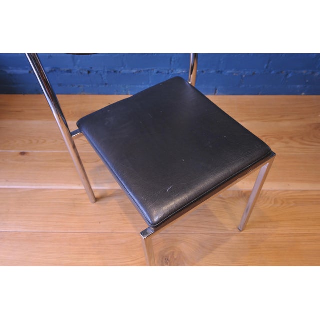 Vintage Modern Desk Chair in Chrome and Leatherette from Zoeftig For Sale - Image 14 of 16