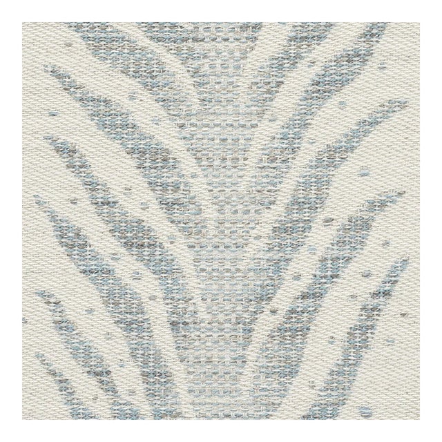 Schumacher Creeping Fern Fabric in Slumber Blue - 1 Yard For Sale