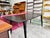 Brown Black Lacquered Wood Dining Table with Conical Legs and Chrome Details, 1960s For Sale - Image 8 of 9