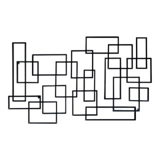 Sol LeWitt Inspired Minimalist Abstract Metal Wall Sculpture For Sale