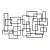 Sol LeWitt Inspired Minimalist Abstract Metal Wall Sculpture For Sale