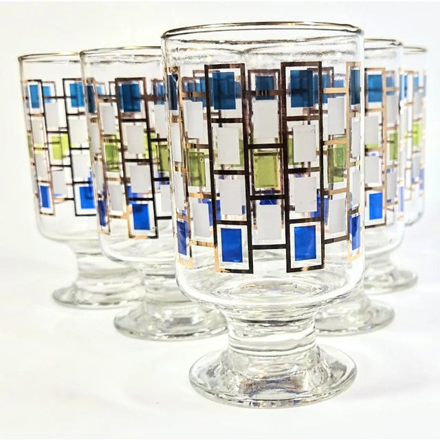 Libbey Glass Co. Mid-Century Scandinavian Goblets- Set of 6 For Sale - Image 4 of 9