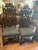 Superb Pair of Antique English High Back Carved Walnut Hall Chairs For Sale - Image 10 of 10