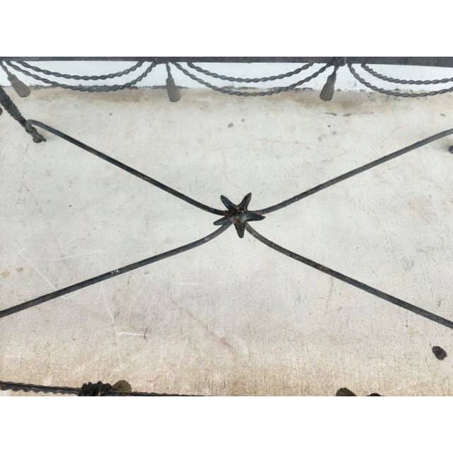 Vintage Patinated Seahorse & Starfish Coffee Table For Sale - Image 10 of 10