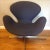 Blue Arne Jacobsen Swan Chairs - Pair For Sale - Image 8 of 10