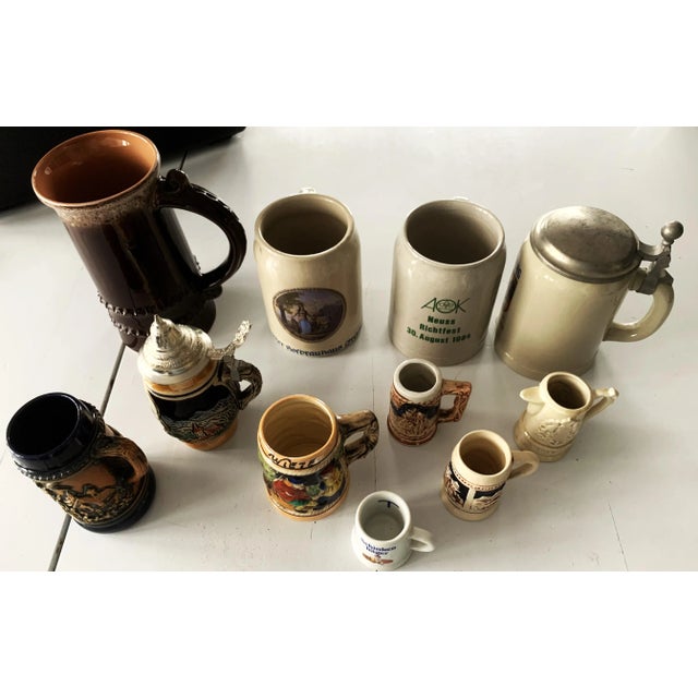 Vintage German Style Mugs, 1950s, Set of 11 For Sale - Image 9 of 18