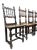 Set of 4 Early 19th Century Provincial Walnut Baroque Dining Chairs For Sale