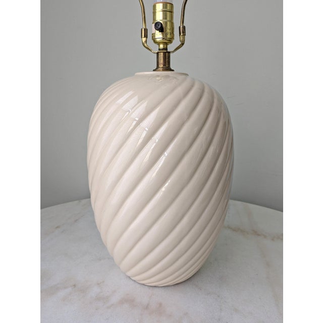 Late 20th Century Vintage Large Ceramic Lamps by Westcal - a Pair For Sale - Image 5 of 8