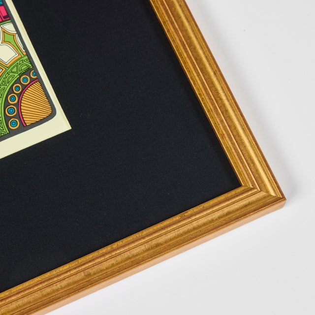 Vintage Printed Tarot Card by David Mario Palladini, C 1967 | l'Empereur For Sale - Image 9 of 10