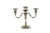 Elevate your home decor with this exquisite Vintage Silver Plated 5-Arm Candelabra Table Candlestick. With its elegant...