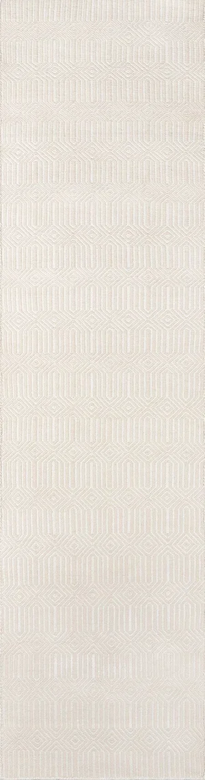 Erin Gates Newton Holden Beige Hand Woven Recycled Plastic Runner 2'3" X 8'