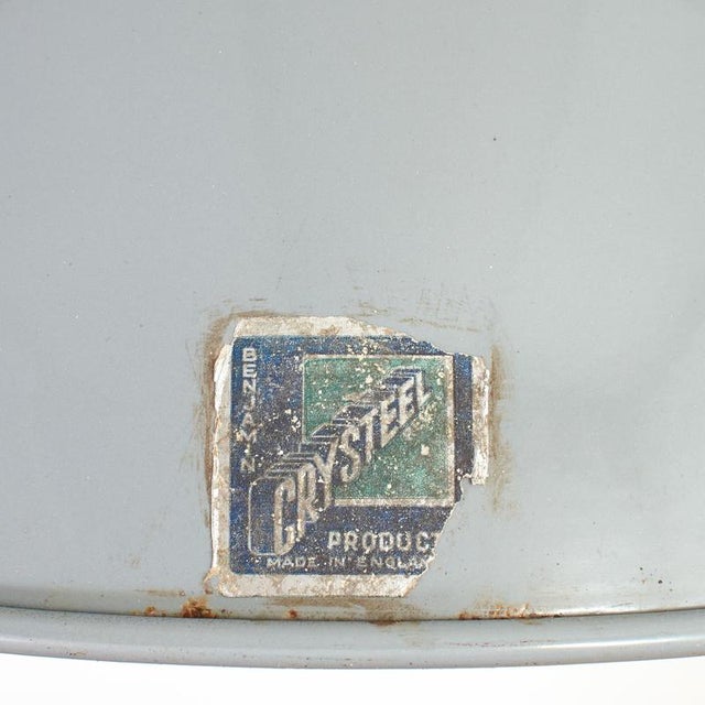 Industrial Grey Dome Pendant Light from Benjamin, 1950s For Sale - Image 4 of 7