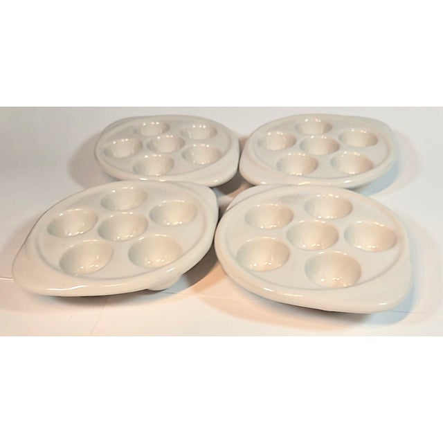 Late 20th Century 1970s Escargot Plates-Set of Four For Sale - Image 5 of 11