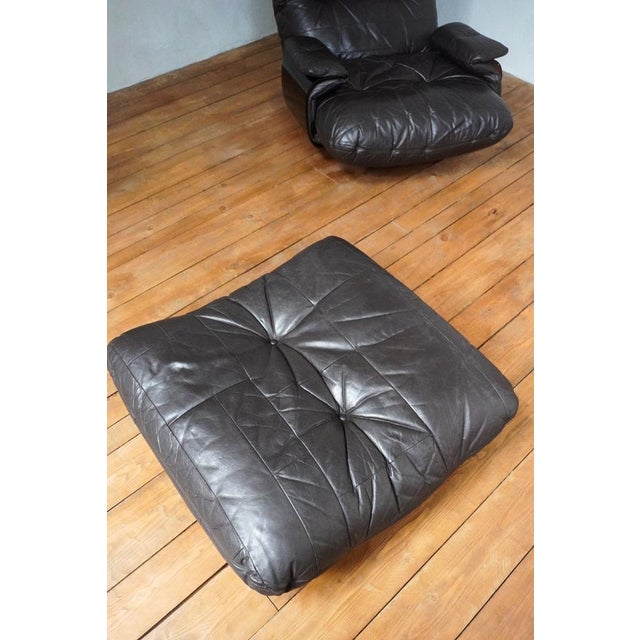 Set of Vintage Lounge Chair and Ottoman by Michel Ducaroy for Ligne Roset, 1970 For Sale - Image 10 of 18