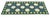 Mid-Century Modern Handmade Woolen Dhurrie Runner, Moss Green, White and Sky Blue Swedish Tile Runner- 3.5'x10' For Sale - Image 3 of 13