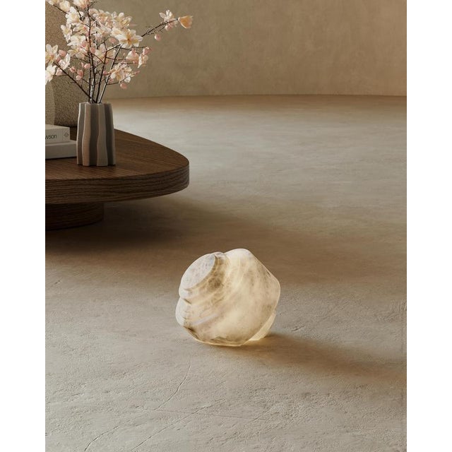 Wireless Cala Table Lamp by United Alabaster For Sale - Image 10 of 12