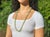 Contemporary Vintage 32-Inch New Zealand Bowenite Beaded Necklace, Gold Plate Clasp For Sale - Image 3 of 7