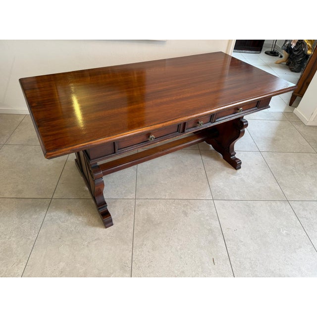 Baroque Style Writing Desk, 1970s For Sale - Image 12 of 15