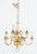 Mid 20th Century Dutch Baroque Style 10-Arm Gilt Brass Chandelier For Sale - Image 5 of 5