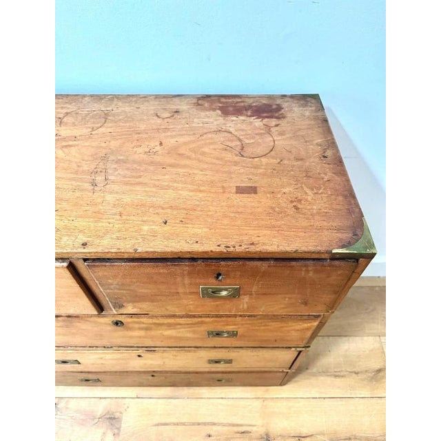 19th Century Military Campaign Chest of Drawers For Sale - Image 9 of 12
