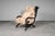 Beige Biedermeier Wing Lounge Chair For Sale - Image 8 of 18