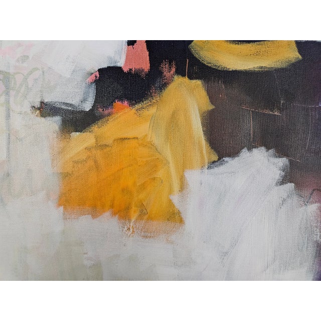 2010s Meta & Meta II Original Mixed Media Painting on Canvas by Milagros Pongo Pair For Sale - Image 5 of 11