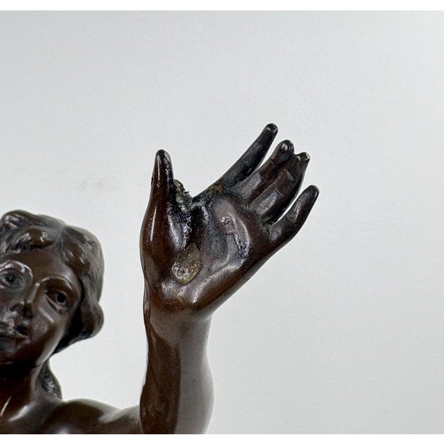 Antique French Art Nouveau Bronze Sculpture Musique by Marcel Debut For Sale - Image 12 of 14