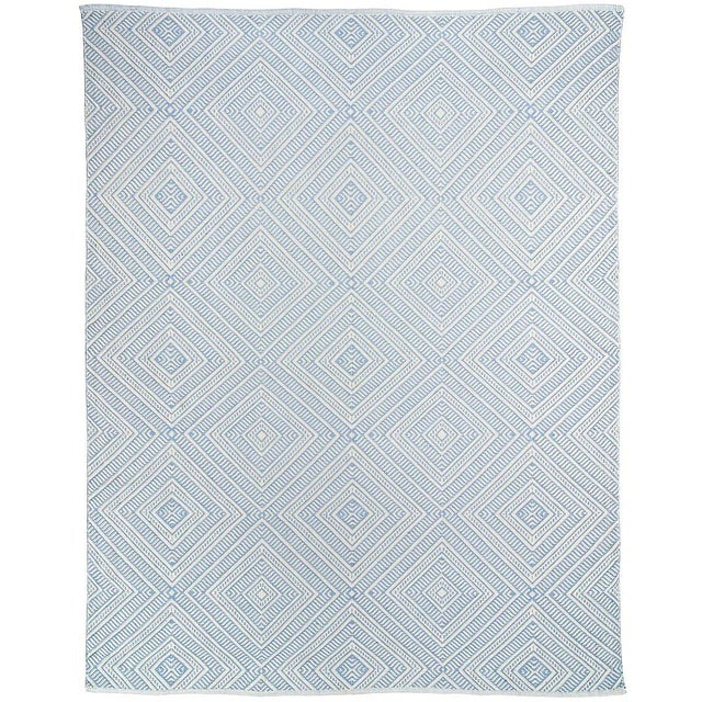 Not Yet Made - Made To Order Schumacher Tortola 6' x 9' Indoor/Outdoor Rug in Sky For Sale - Image 5 of 5