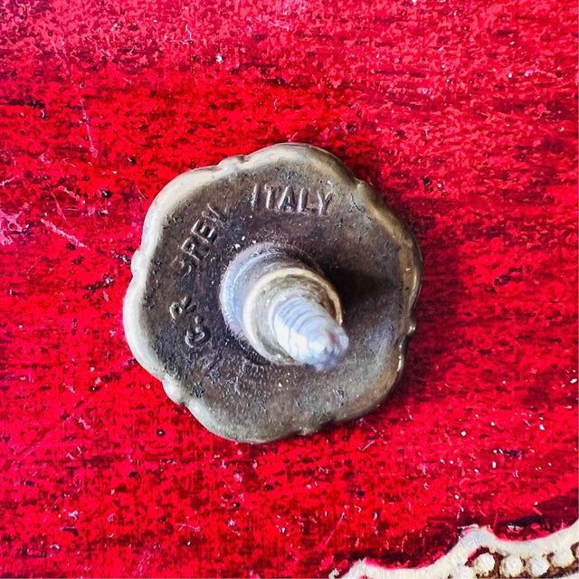 Vintage Italian Cabinet in Gilded Wood, 1960s For Sale - Image 10 of 11