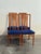 Late 20th Century Italian Dining Chairs by Ims SRL - Teak & Dark Blue Wool - Set of 4 For Sale - Image 10 of 10