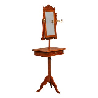 Art Nouveau Vanity Mirror in Walnut, 1900s For Sale