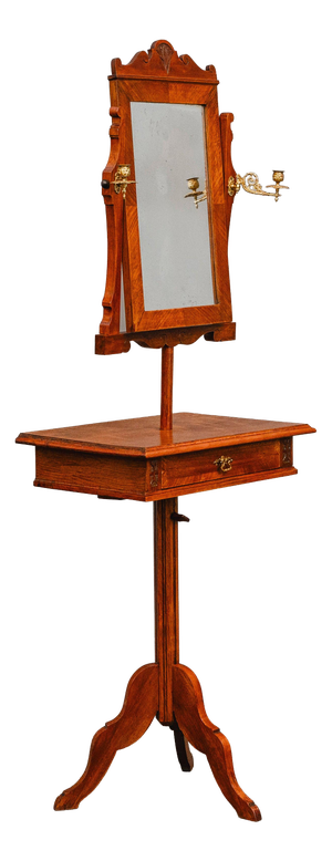 Art Nouveau Vanity Mirror in Walnut, 1900s