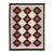 Modern Navajo Style Flatweave Geometric Diamond Wool Rug in Cream 9x12 For Sale