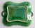 Ceramic 19th Century English Green Majolica Leaf Handled Platter For Sale - Image 7 of 9