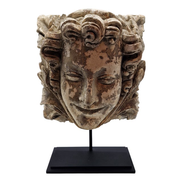 Mask with Womans Head, 1950s For Sale