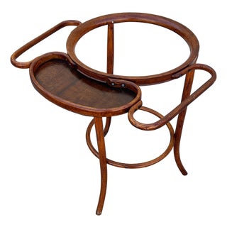 Vienna Secession Bent Oak Wash Shaving Stand by Thonet For Sale