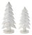 White Christmas Tabletop Trees (Set of 2) For Sale