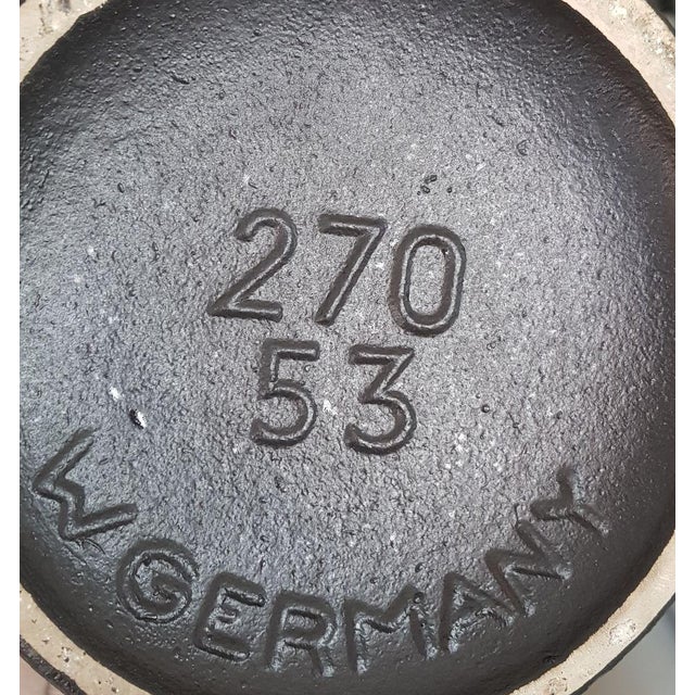 Fat Lava Floor Vase with Horses in Red and Black from Scheurich Keramik, 1970s, in Very Good conditions. Designed 1970 to...